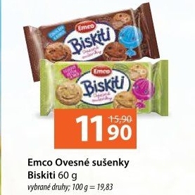 Sušenky Biskiti Emco