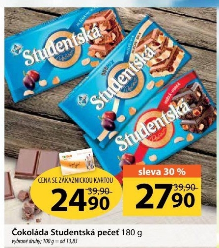 Čokoláda Studentská pečeť Orion