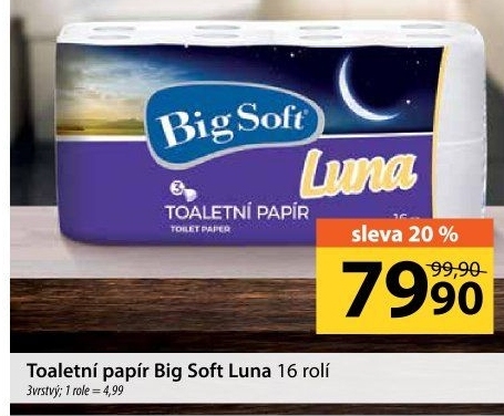 Toaletní papír 3vrstvý Big Soft