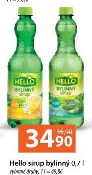 Sirup Extra hustý Hello