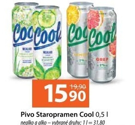 Pivo ochucené Staropramen Cool