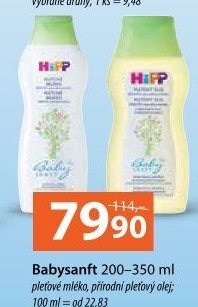 Mléko pleťové dětské HiPP