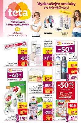 akční leták Teta drogerie 27.6.2019-8.7.2019
