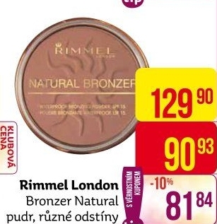 Pudr Natural Bronzer Rimmel