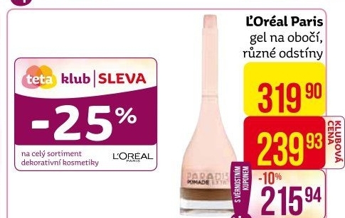 Gel na obočí Paradise Extatic L'