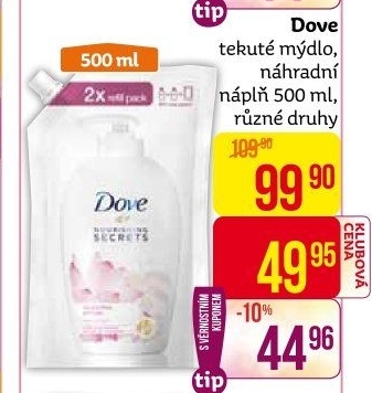 Tekuté mýdlo Dove - náhradní náplň