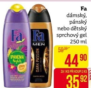 Sprchový gel dětský Fa