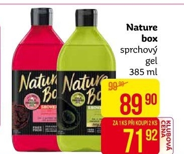 Sprchový gel Nature box