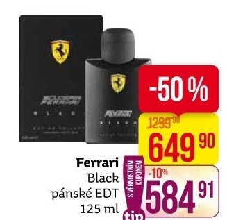 Toaletní voda pánská Black Ferrari