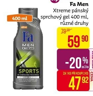 Sprchový gel pánský Xtreme Men Fa
