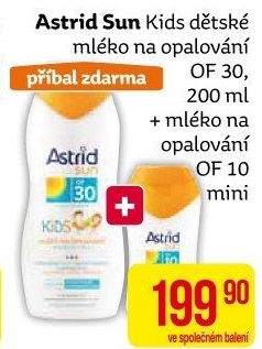 Balíček mléko na opalování dětské OF 30 + OF 10 Astrid Sun