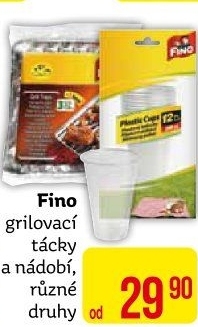 Plastové jednorázové nádobí Fino