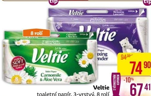 Toaletní papír 3vrstvý Veltie