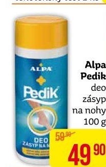 Zásyp na nohy deo Pedik Alpa