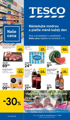 akční leták Tesco 26.6.2019-2.7.2019