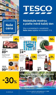 akční leták Tesco 26.6.2019-2.7.2019