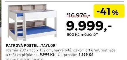 Patrová postel Taylor