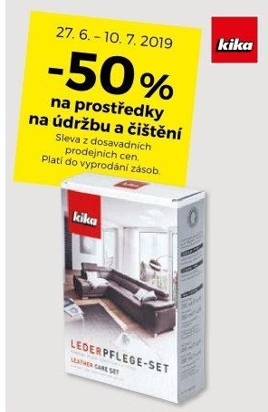 -50% na prostředky na údržbu a čištění