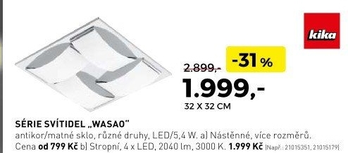 Série svítidel Wasao