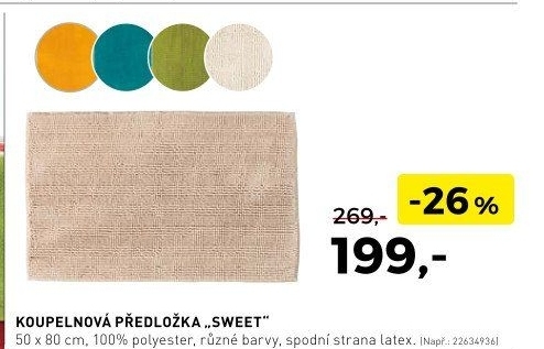 Koupelnová předložka Sweet