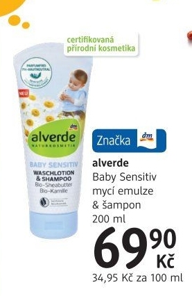 Šampon a mycí emulze dětská Baby Alverde