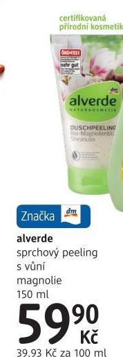 Sprchový peeling Alverde
