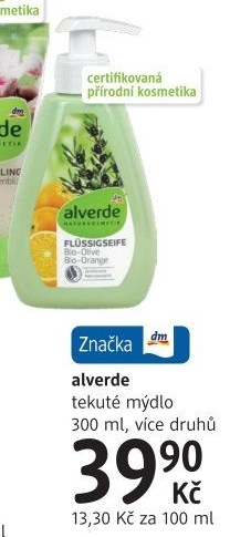 Tekuté mýdlo bio Alverde