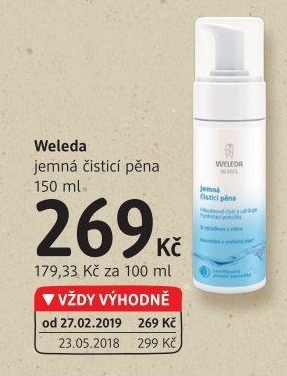 Čistící pleťová pěna Weleda