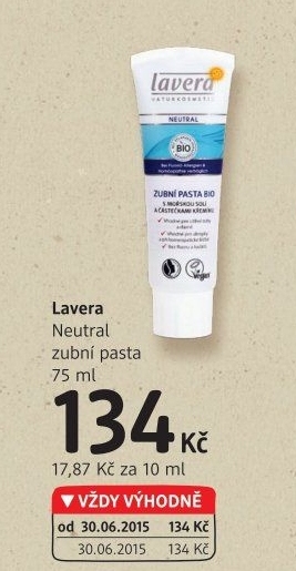 Pasta na zuby Neutral Lavera