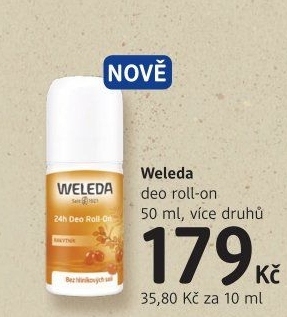 Deodorant kuličkový roll-on 24h Weleda
