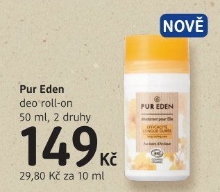 Deodorant kuličkový roll-on Pur Eden