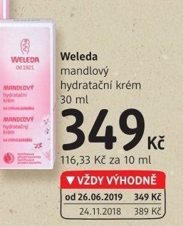 Krém pleťový mandlový Weleda
