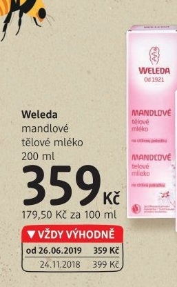 Tělové mléko Weleda