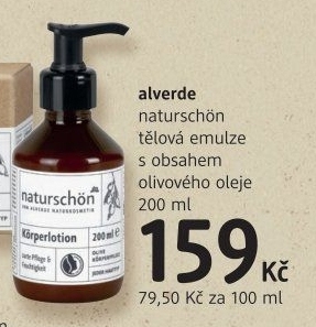 Tělová emulze Naturschön Alverde