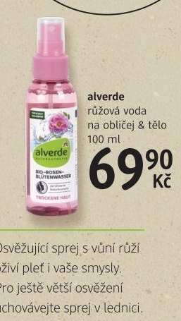 Růžová voda Alverde