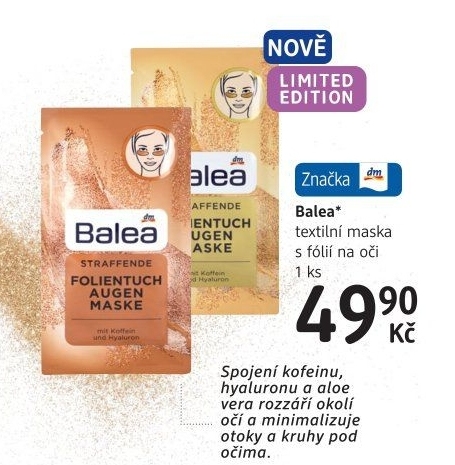 Maska na oči textilní Balea