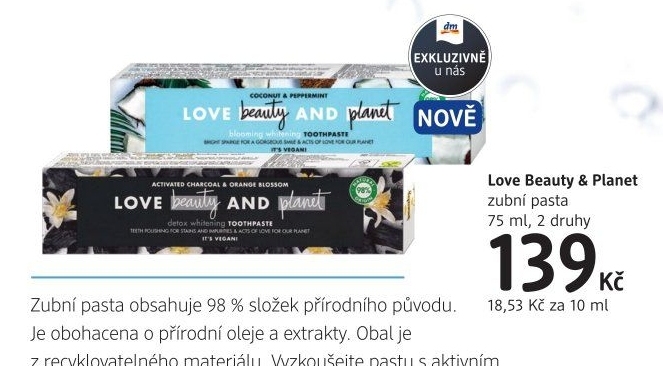 Pasty na zuby Love Beauty and Planet