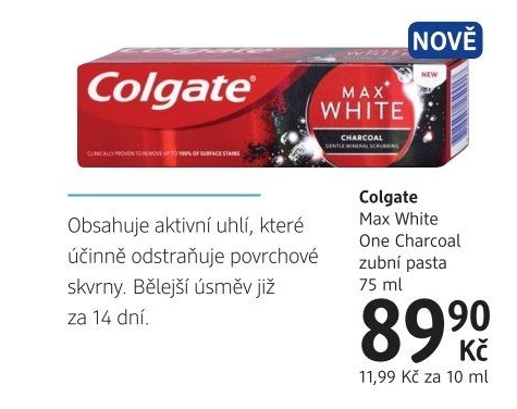 Pasta na zuby Max White One Charcoal Colgate