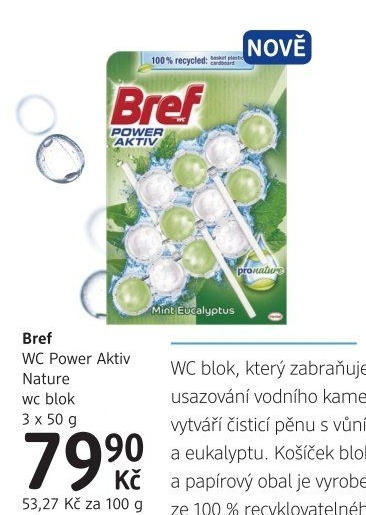 WC blok tuhý Power Aktiv Bref