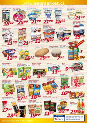 akční leták ESO MARKET 3.7.2019-14.7.2019