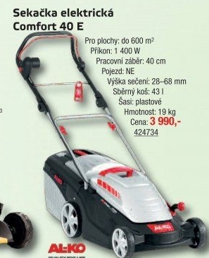 Elektrická rotační sekačka AL-KO Comfort 40 E