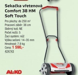 Vřetenová sekačkaAl-Ko Comfort 38 HM Soft Touch
