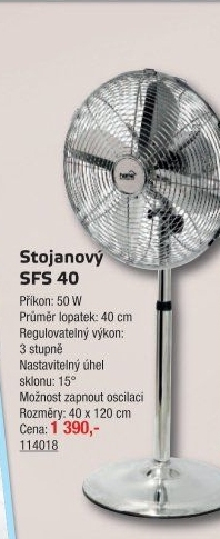Stojanový ventilátor SFS 41 Home