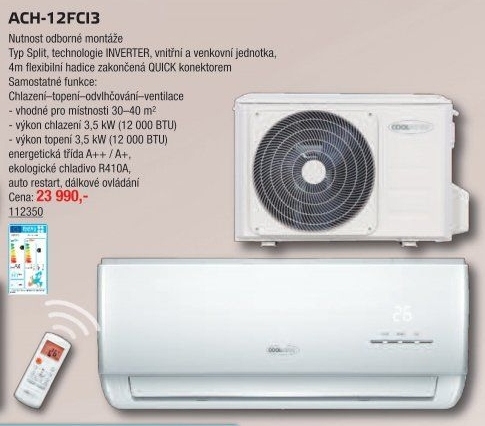 Klimatizace Coolexpert ACH-12FCI3