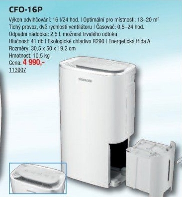 Odvlhčovač vzduchu Sinclair CFO-16P