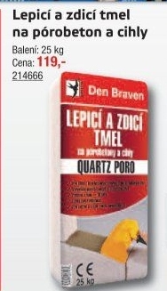 Lepicí a zdicí tmel Quartz Poro Den Braven