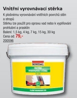 Vnitřní vyrovnávací stěrka Soudal