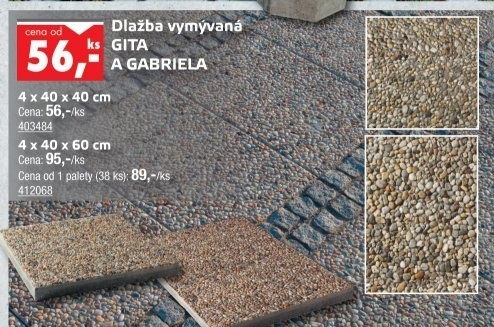 Vymývaná dlaždice