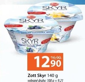 Dezert zakysaný ochucený Skyr Zott