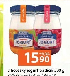 Jogurt ochucený jihočeský tradičníMadeta